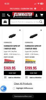 Flowmaster DBX or HP-2 Muffler, Anyone?