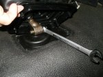 43 Mazda Transmission shifter removing installing nut on shifter handle wedge pin.jpg