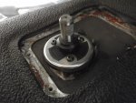 51 Mazda Transmission shifter stub shaft with boot installed using T25 Torx screws compressing w.jpg