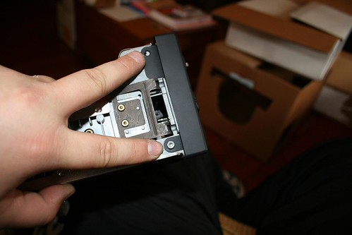 Taking out and taking apart stock radio