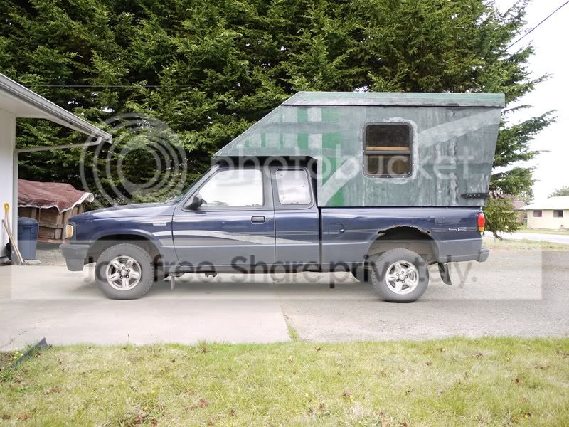 95 B2300 with camper I built