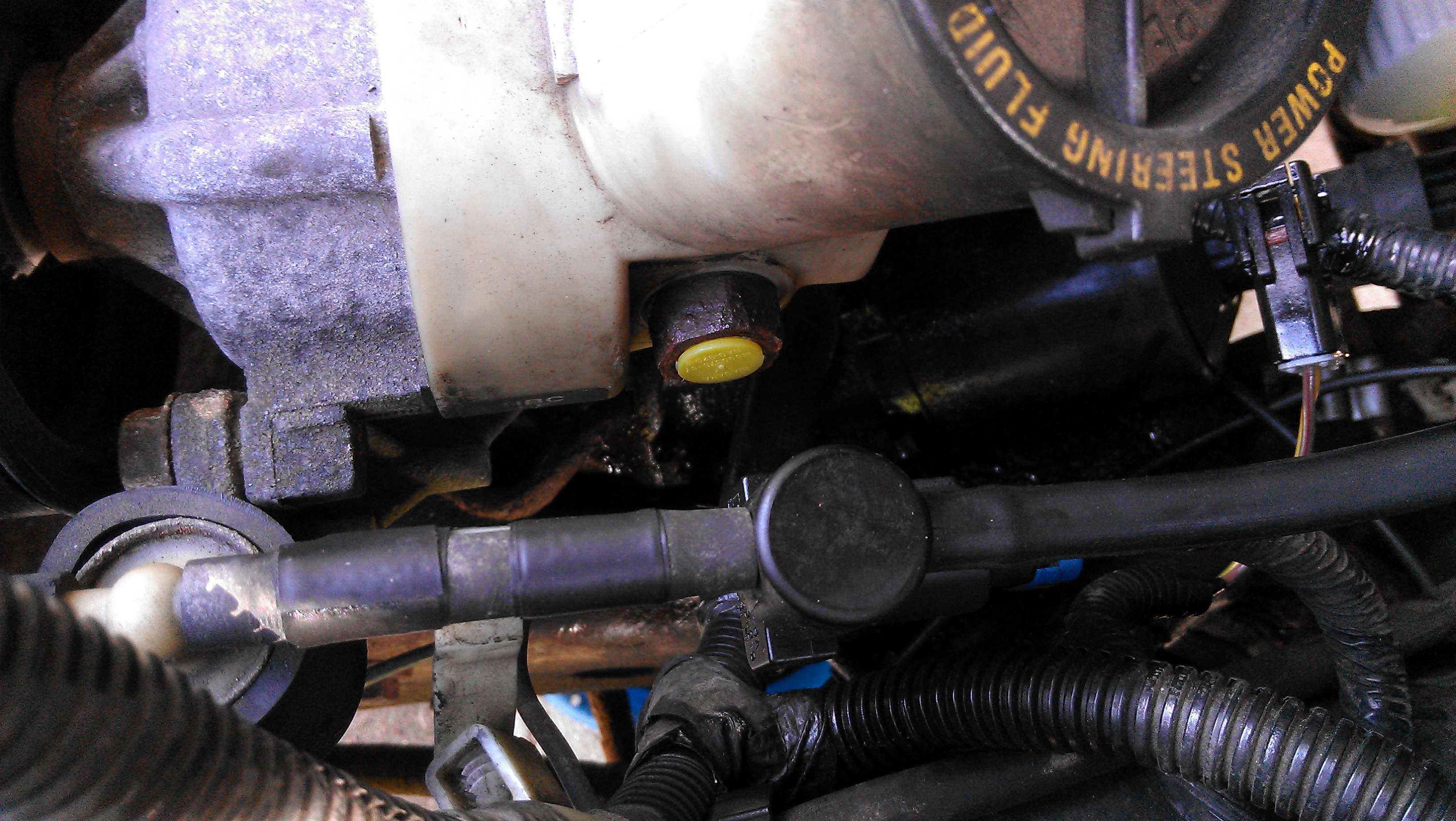 Power steering fluid leak from pressure switch wire connector