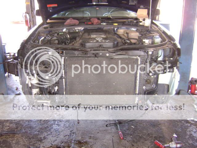 All this for a thermostat and thermostat housing......it's a VW....