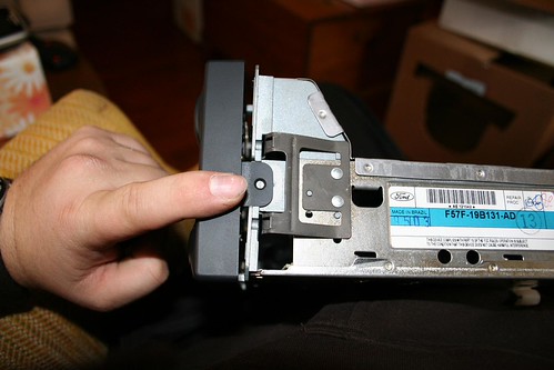 Taking out and taking apart stock radio