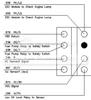 Mustang engine harness vs. Ranger harness