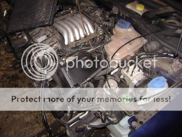 All this for a thermostat and thermostat housing......it's a VW....