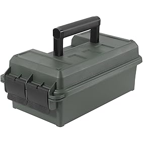 Prothens Field Ammo Box | Heavy Duty Storage Case | Waterproof Box for Hunting and Shooting | Ammunition Lockable Storage Box | Shotgun Ammo Can Tool Box | Pistol Ammo Storage Box | Rifle Ammo Box
