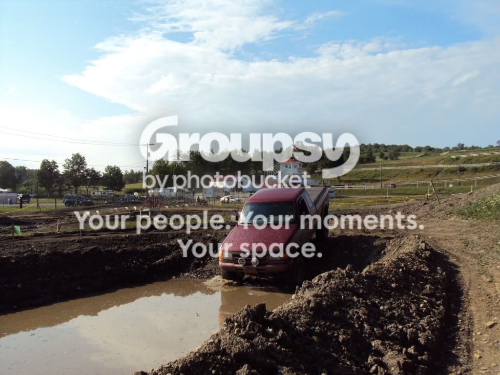 My truck at broome-tioga mud bog/trail ride