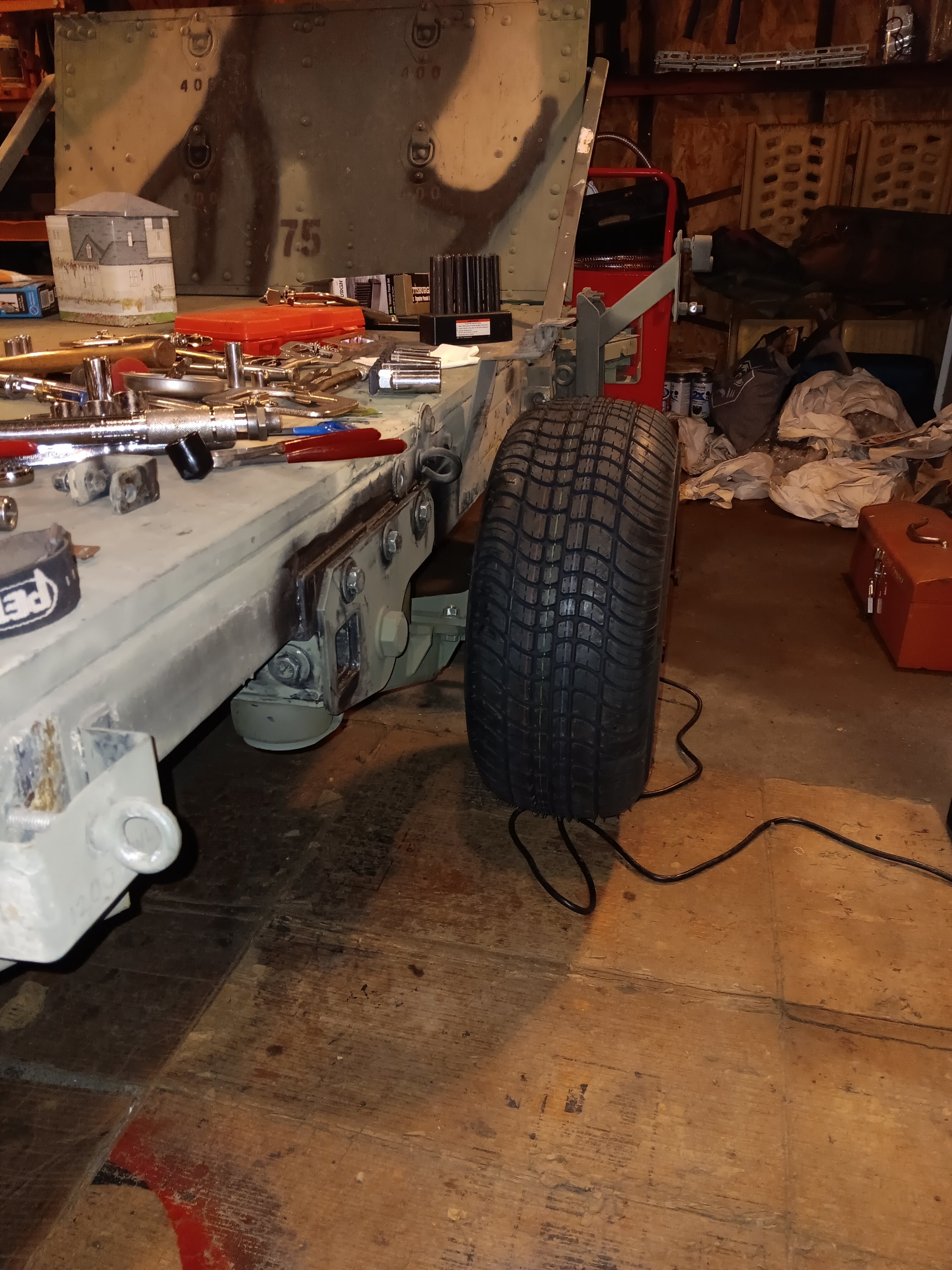 2007 Red Trailer 4X8 Utility Trailer