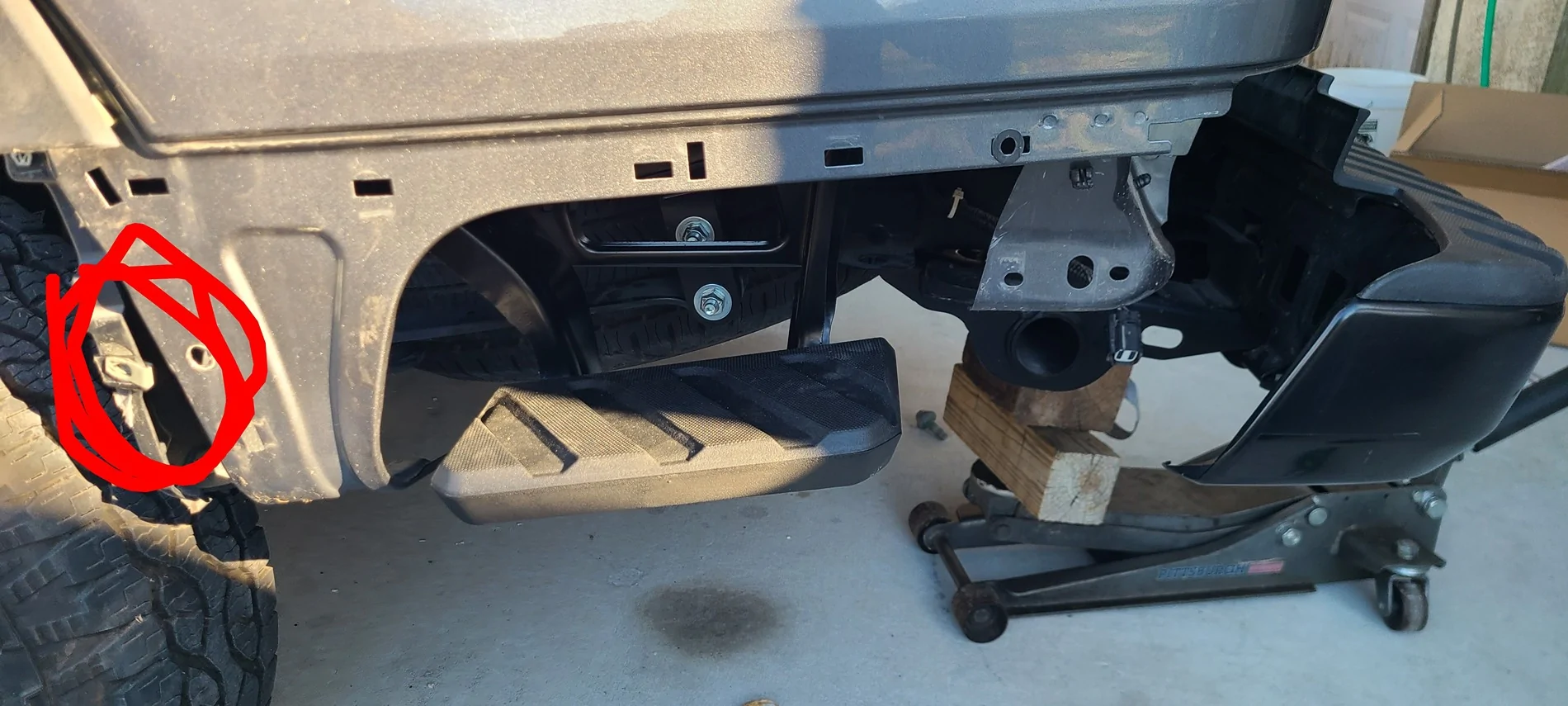 Ford Ranger Adding bed side steps to an xl/xlt 20260206_161330~2