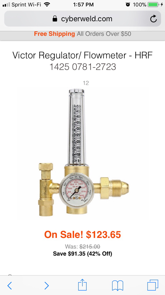 MIG Welding Regulator Advice?