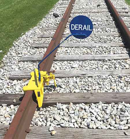 Rail Industry Component: Western-Cullen-Hayes Inc.: Low Profile Model LP-TS  Portable Derail: Railroad Product Information - for Railroading  Professionals