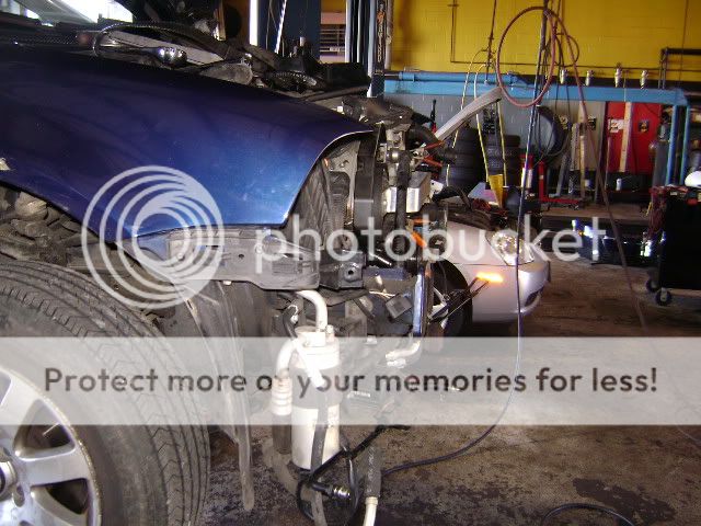 All this for a thermostat and thermostat housing......it's a VW....