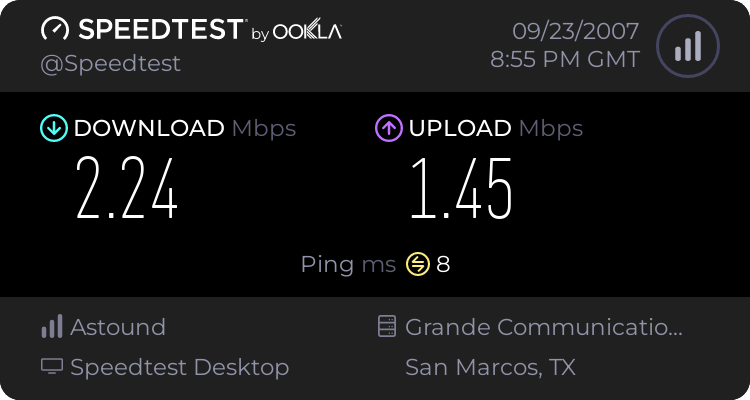 What your SPEED??