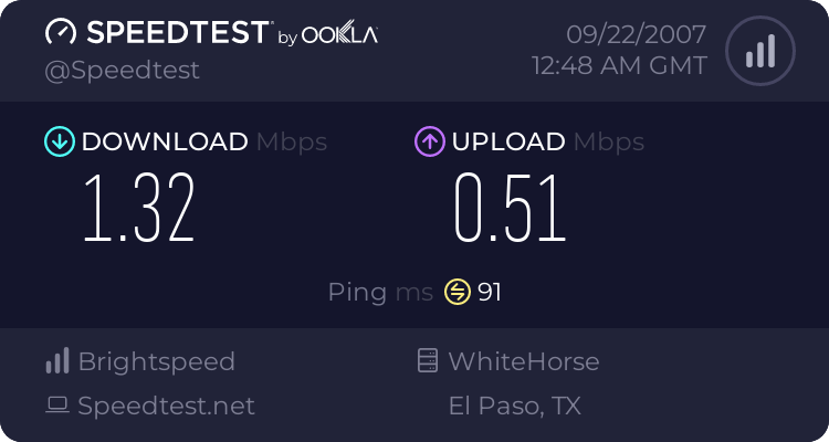 What your SPEED??