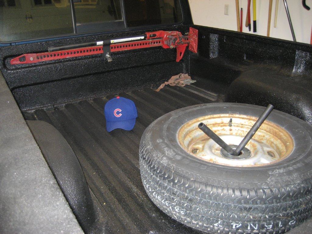 Where do you put the spare?