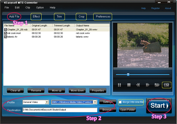 How to convert HD/MTS files