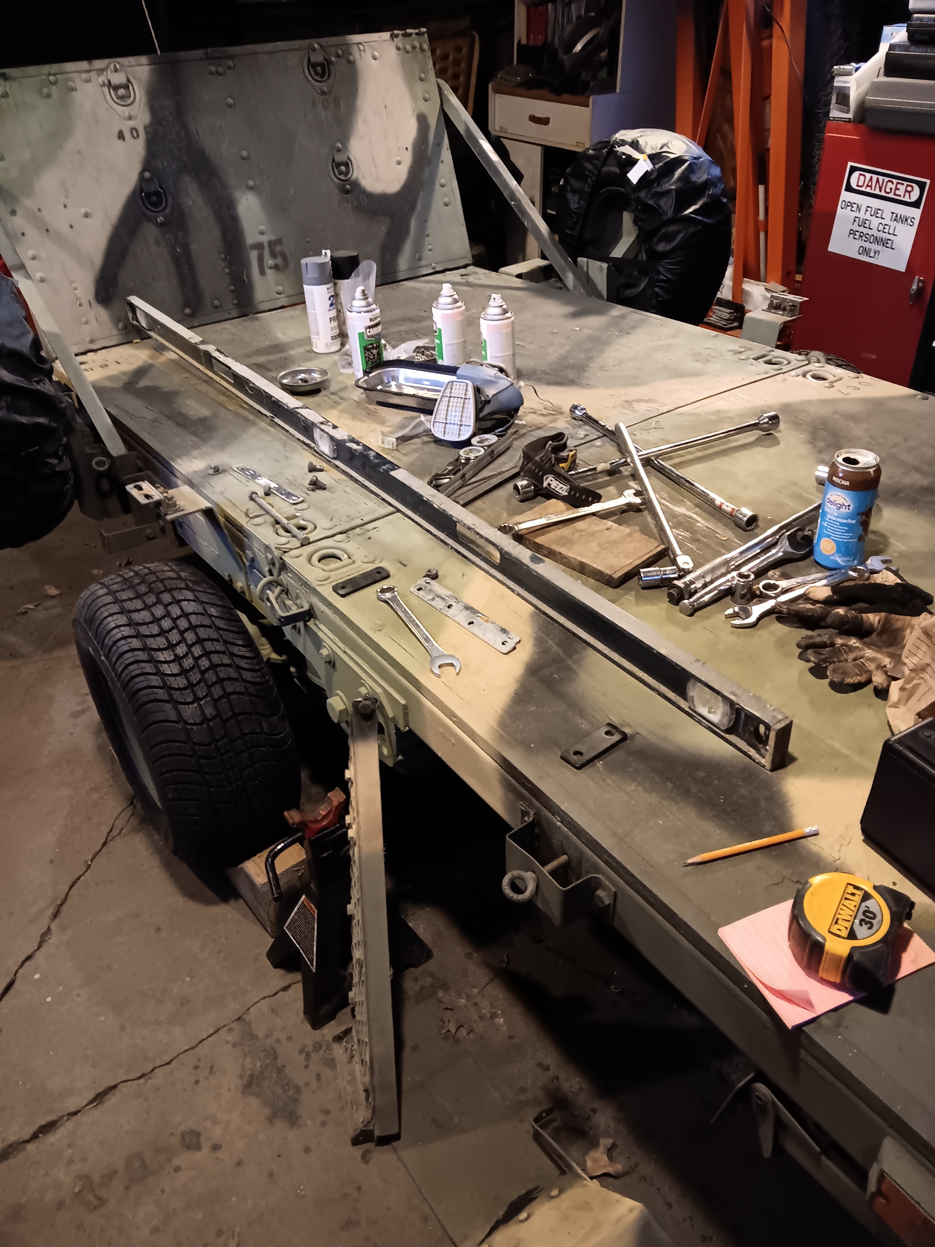 2007 Red Trailer 4X8 Utility Trailer