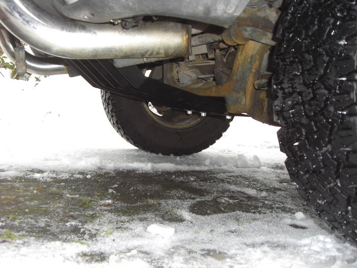 skids to protect the radiator