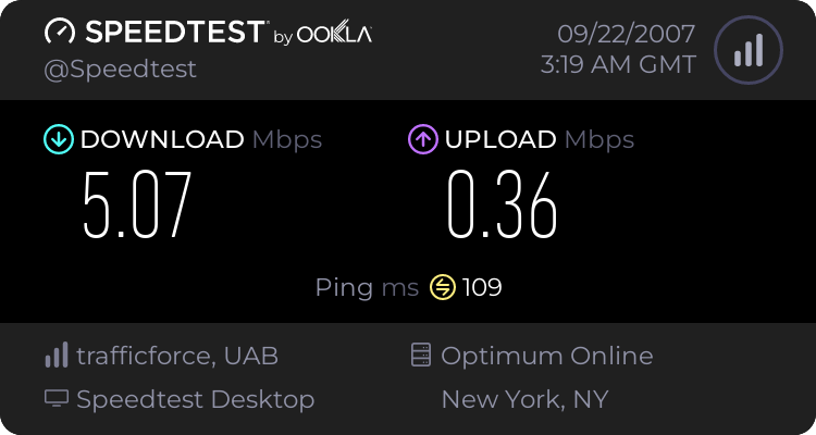 What your SPEED??