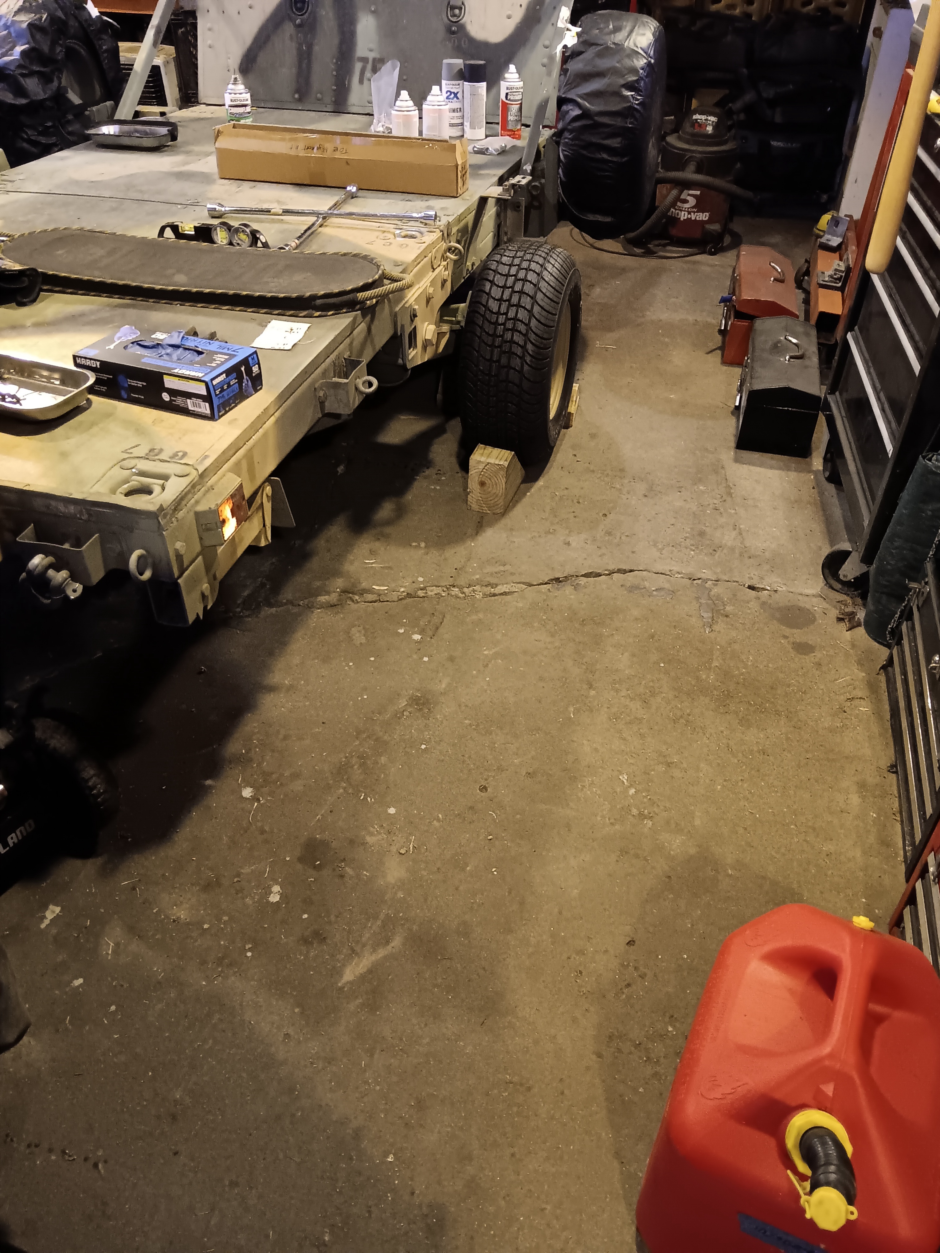 2007 Red Trailer 4X8 Utility Trailer