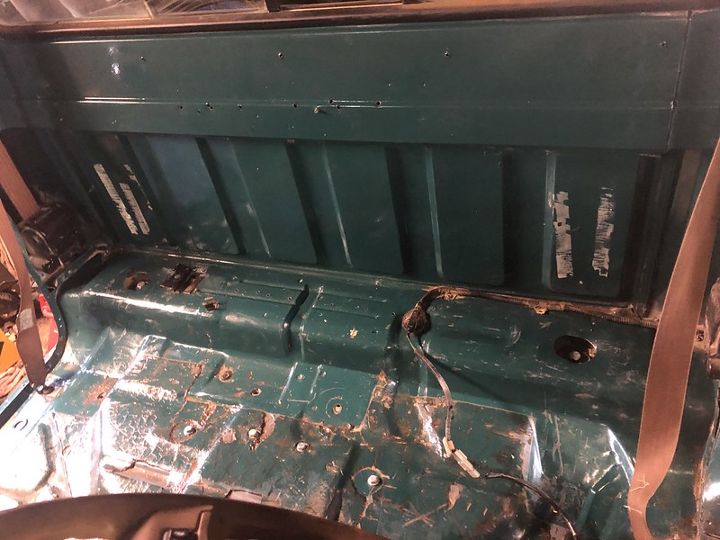 Behind the seat Behind the seat