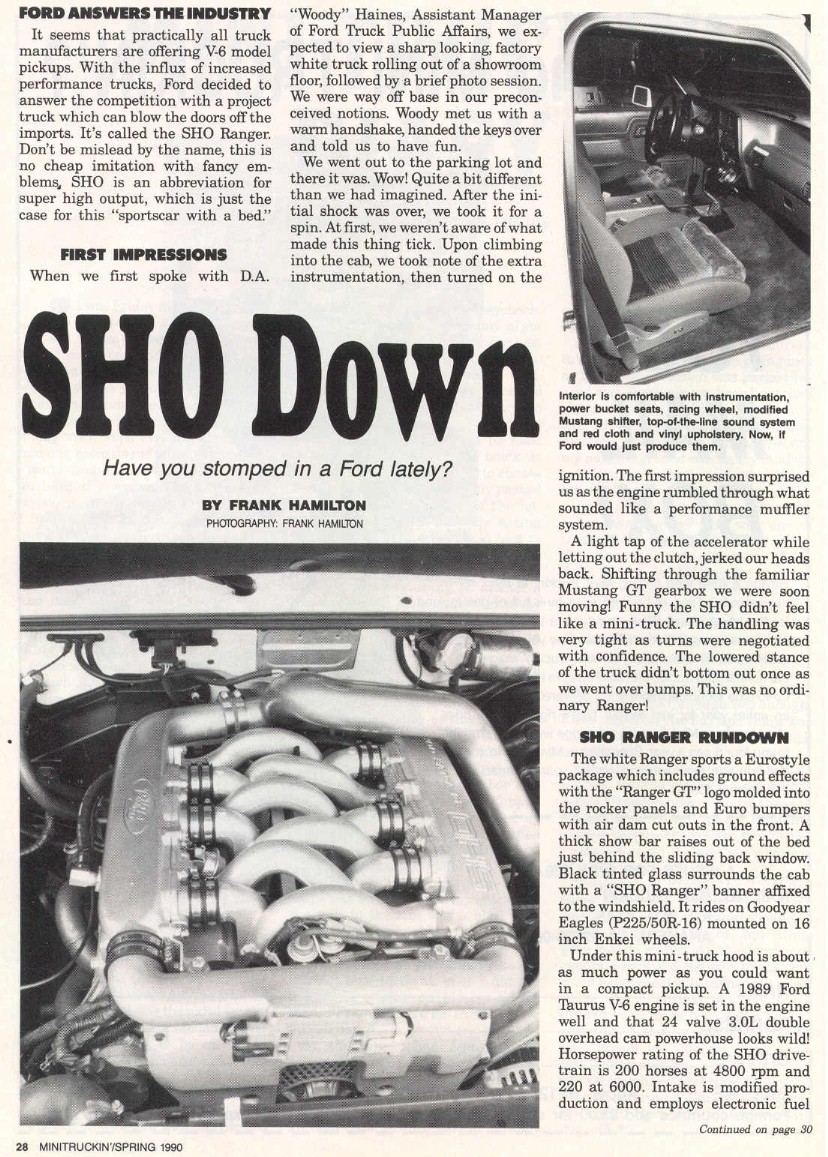 Ford ranger sho motor swap #7