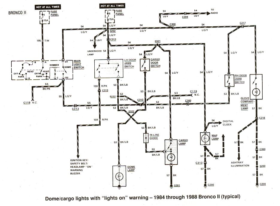 Ford Ranger & Bronco II Electrical Diagrams at The Ranger Station  Wiring Diagram 1985 Bronco Ii 2.9 4x4    The Ranger Station