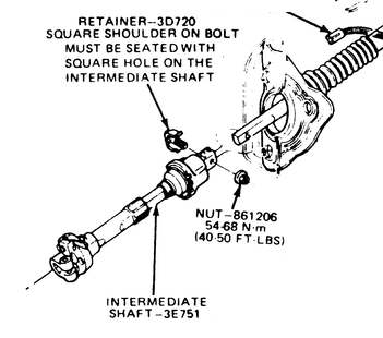 Ford ranger intermediate steering shaft #5