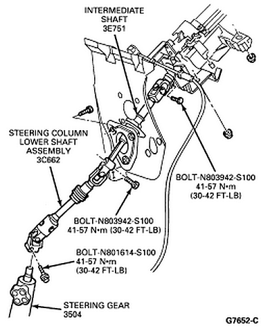 Ford ranger steering shaft replacement #6