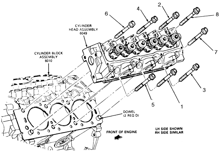 1997 Ford ranger cylinder head #8