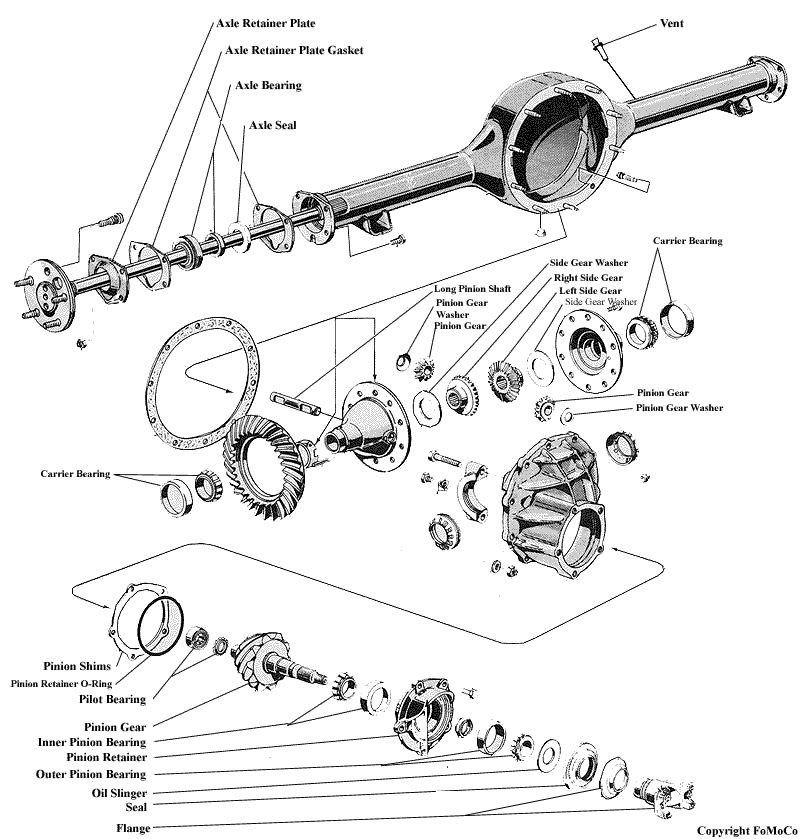 1940 Ford rear axle width #5