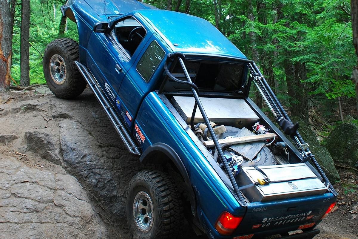 Andrew Wahlstrom 1997 Ford Ranger rock climbing