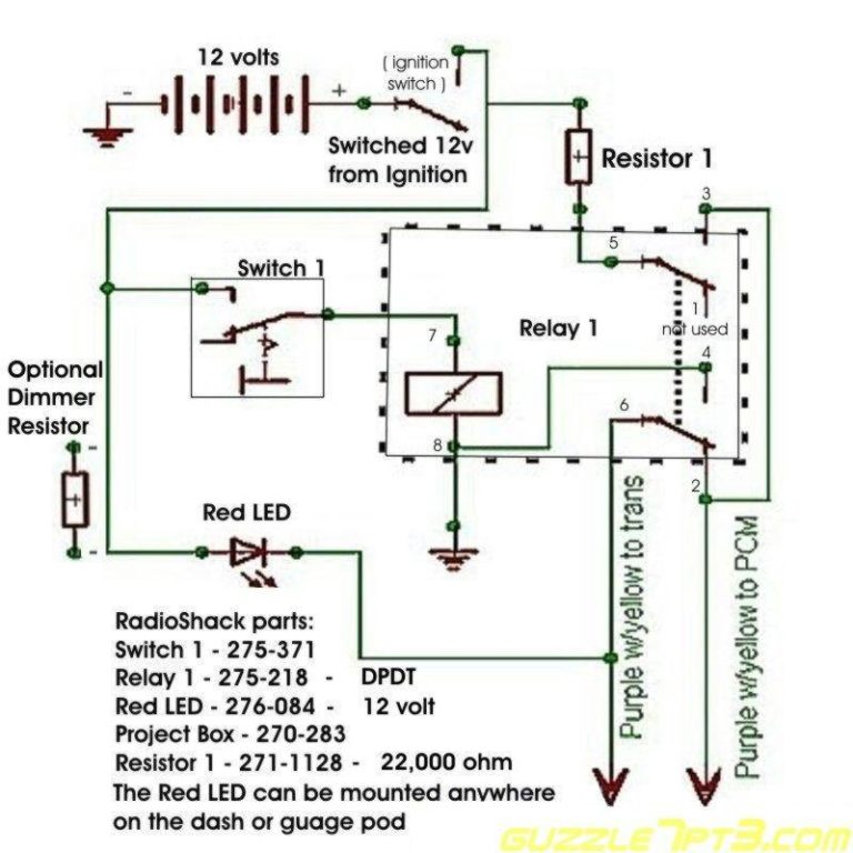 Installing a Torque Converter lock up switch on a Ford Ranger The