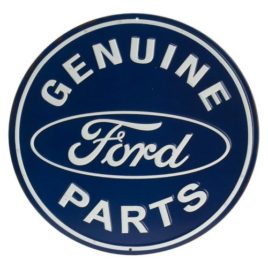 Ford Genuine Parts Round Embossed Sign