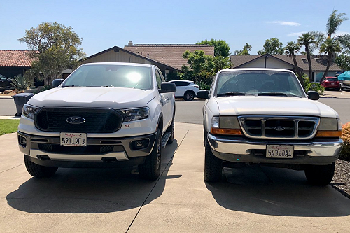 1999 Ford Ranger VS 2021 Ford Ranger