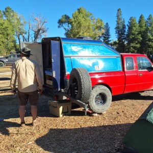 Checking out the custom Ford Ranger overlander