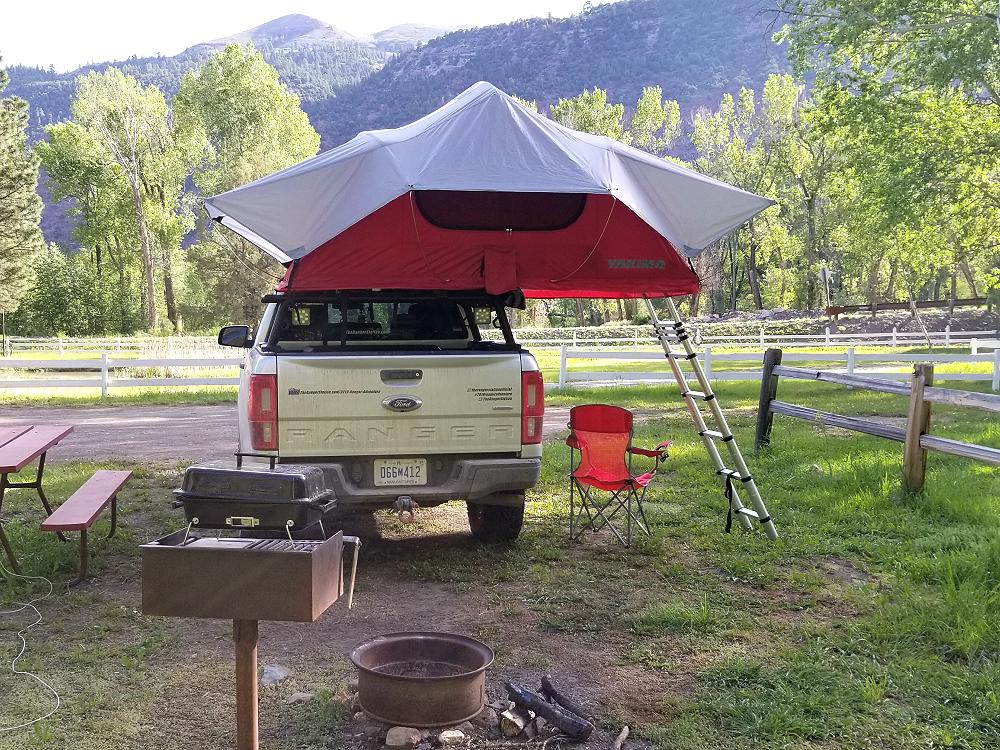 Takima rooftop tent on Ford Ranger