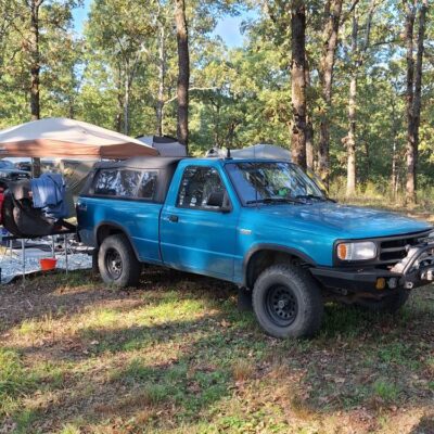 Mazda pickup overlanding