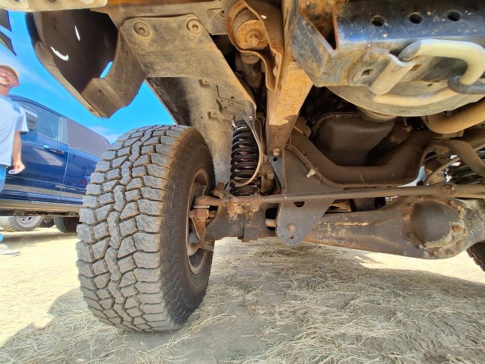 Stock Dana 28 TTB with a Skyjacker 4-inch suspension.