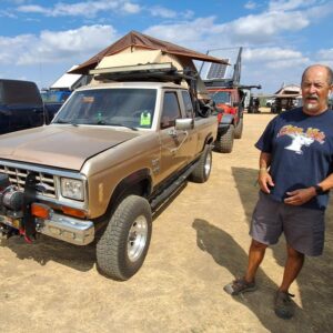 Rick Gonzalez with his 1987 Ford Ranger 4x4 Overlander 'El Vieho'.