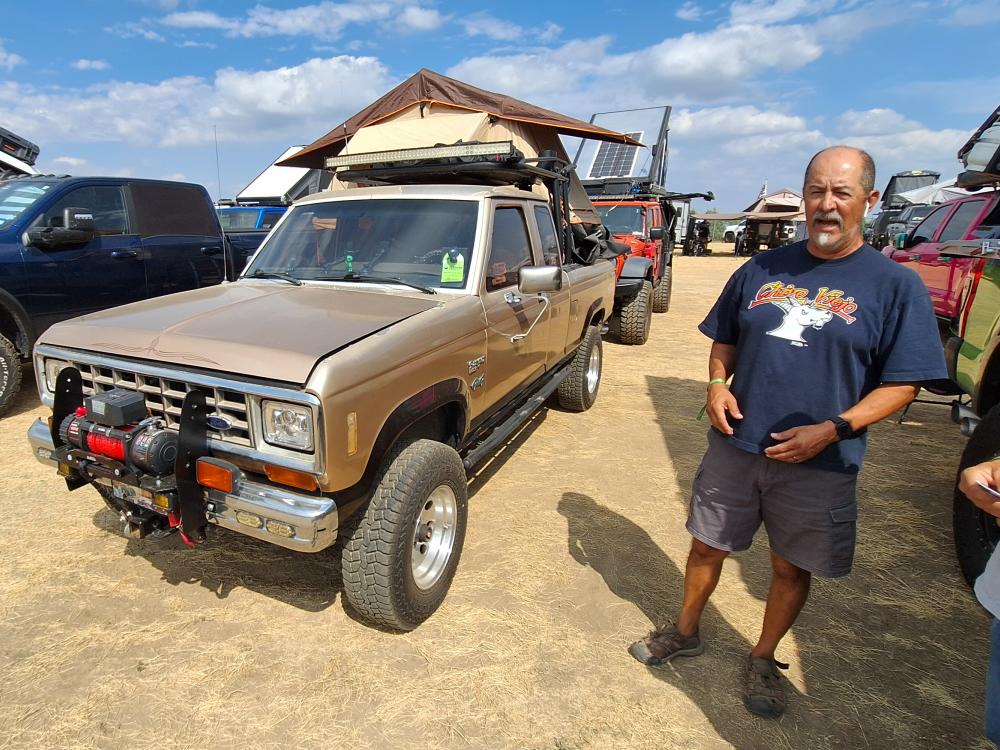 Rick Gonzalez with his 1987 Ford Ranger 4x4 Overlander 'El Vieho'.