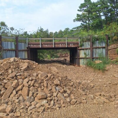 Texas Epic Adventure Trail - Bridge Washout - Remaining Bridge
