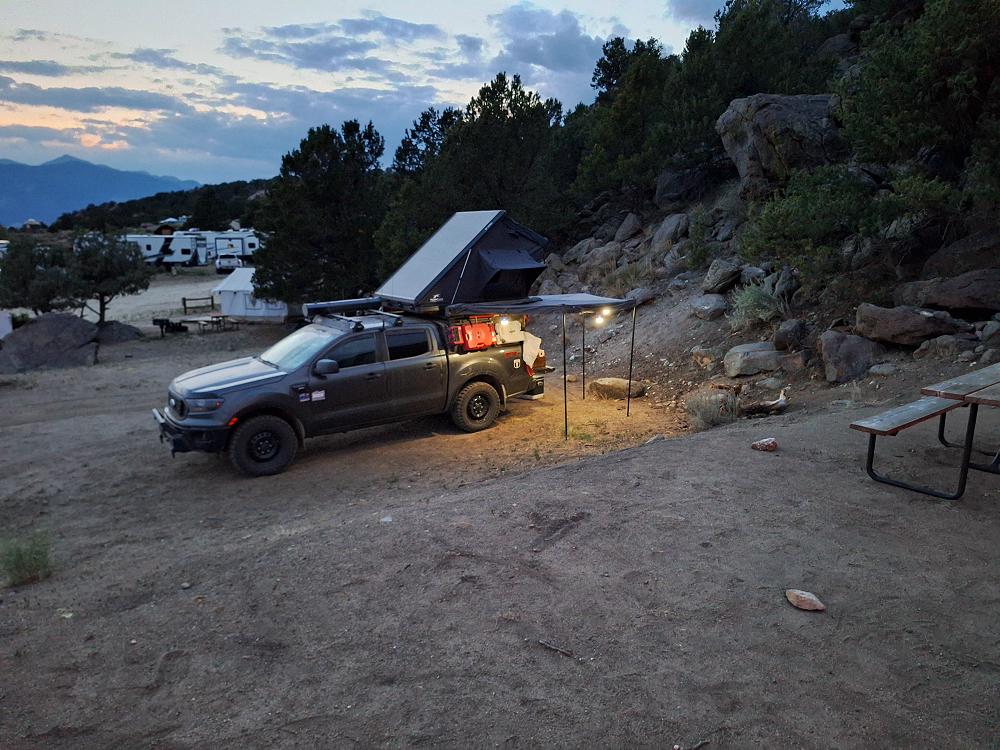 Mikes campsite at BV Overlook Camp & Lodging