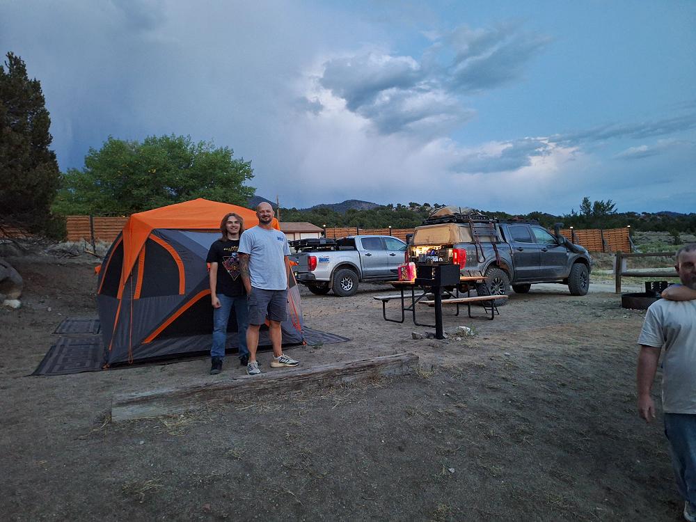 Robbies campsite at BV Overlook Camp & Lodging