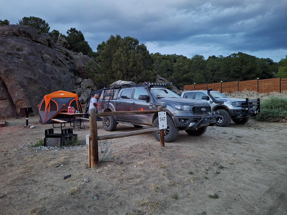 My campsite at BV Overlook Camp & Lodging