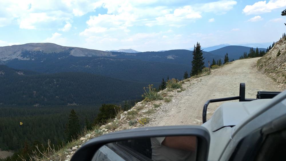 Crossing Cumberland Pass in Colorado