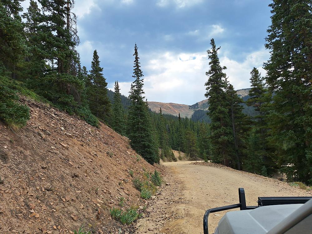 Headed down Cumberland Pass in Colorado
