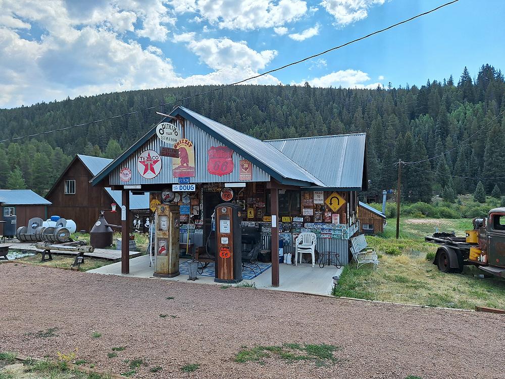 vintage gas station Pitkin, Colorado