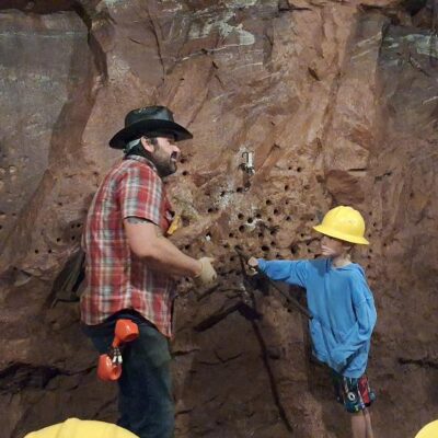 Bachelor Syracuse Mine Tour demonstration